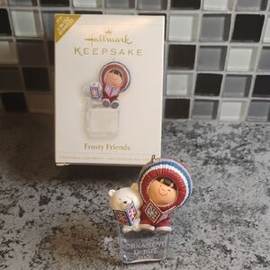 Hallmark Keepsake Frosty Friends Ornament with Red and Blue